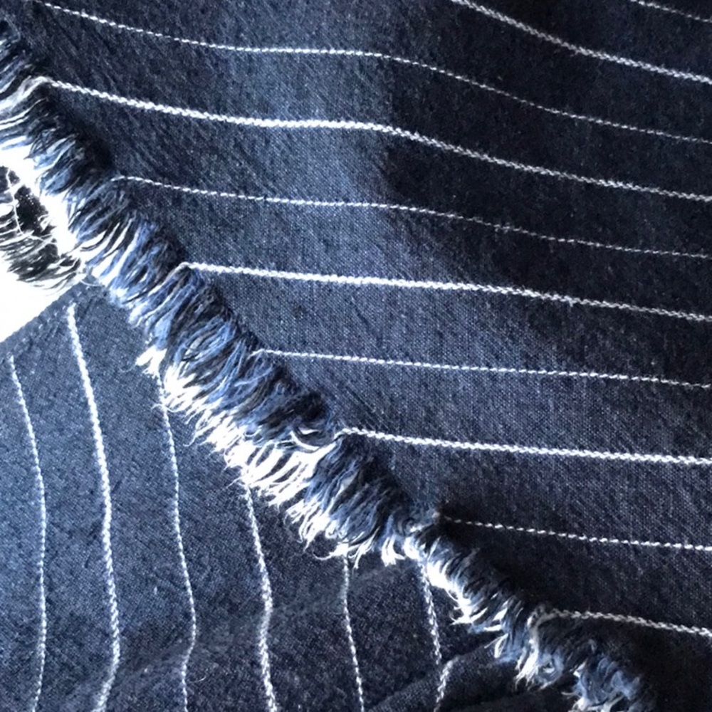 Free People Navy Pinstripe Blazer - Picture 11 of 11